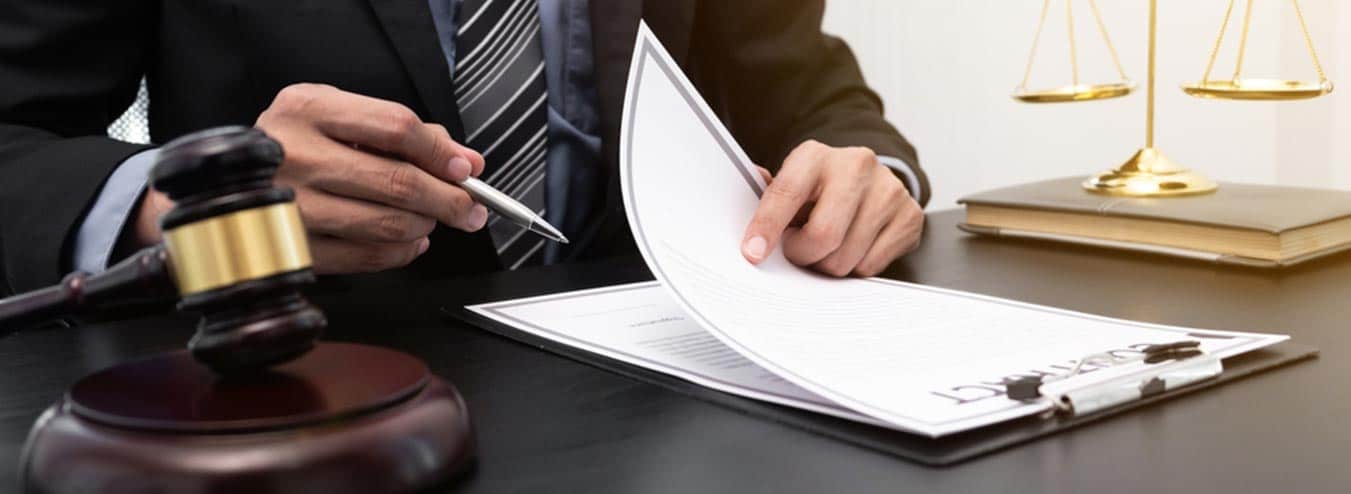 Man Checking Document To Be Signed